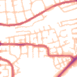 Daytime road noise heatmap for RM10 8SB