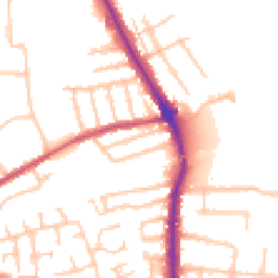 Daytime road noise heatmap for RM10 8XU