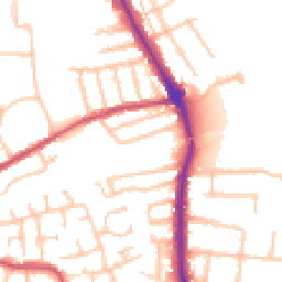 Daytime road noise heatmap for RM10 8YA