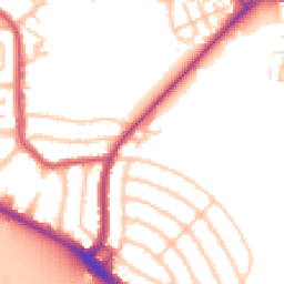 Daytime road noise heatmap for RM10 9AP