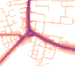 Daytime road noise heatmap for RM10 9BF