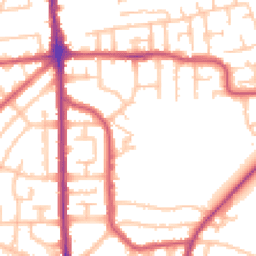 Daytime road noise heatmap for RM10 9HA