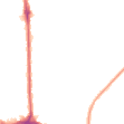 Night-time road noise heatmap for RM10 9HB