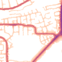 Daytime road noise heatmap for RM10 9SR