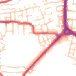 Daytime road noise heatmap for RM10 9TJ