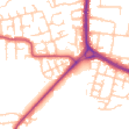 Daytime road noise heatmap for RM10 9TU