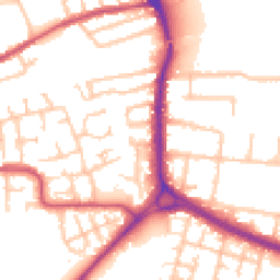 Daytime road noise heatmap for RM10 9UB