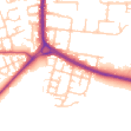 Daytime road noise heatmap for RM10 9XU