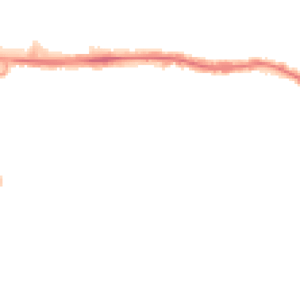 Night-time road noise heatmap for RM12 4AL