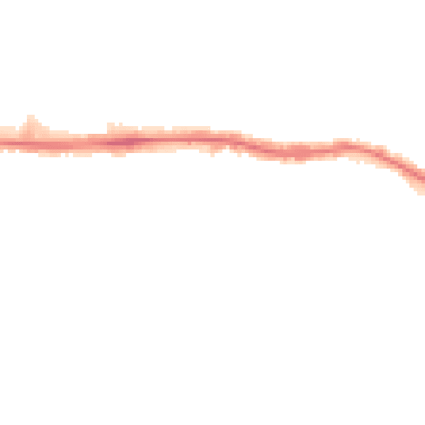 Night-time road noise heatmap for RM12 4AS