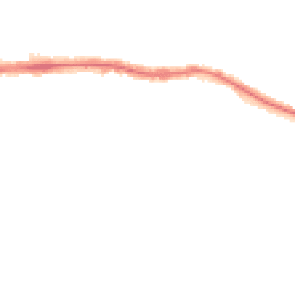 Night-time road noise heatmap for RM12 4AW