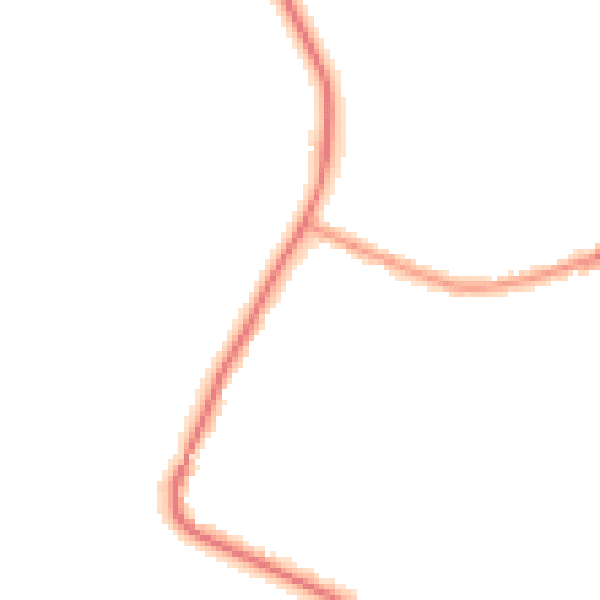 Night-time road noise heatmap for RM12 4BA