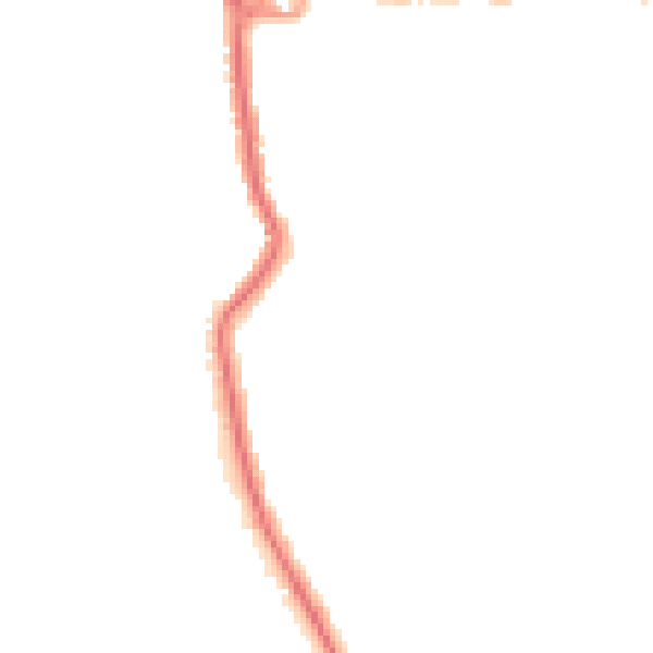 Night-time road noise heatmap for RM12 4BW