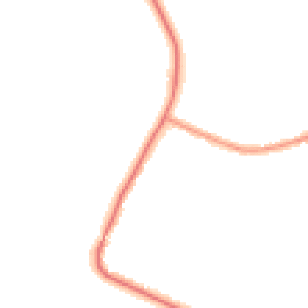 Night-time road noise heatmap for RM12 4DB