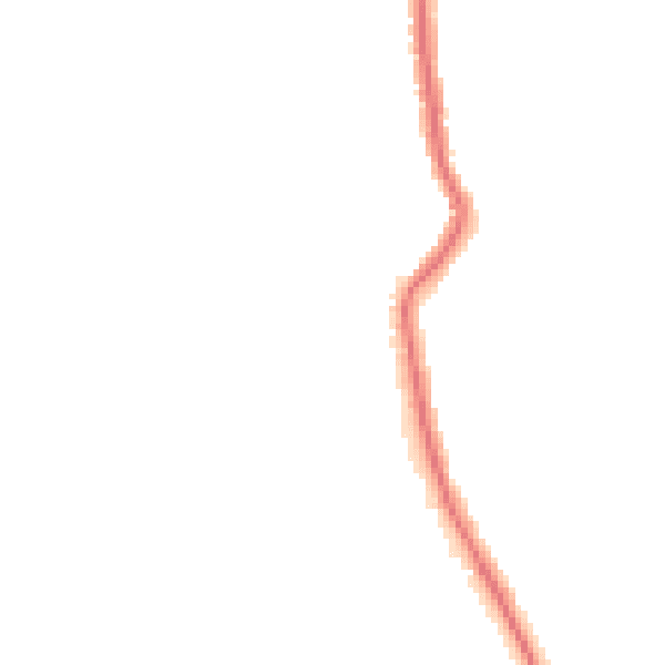 Night-time road noise heatmap for RM12 4DP