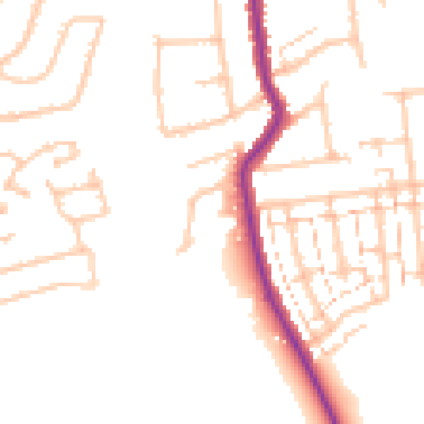 Daytime road noise heatmap for RM12 4DR