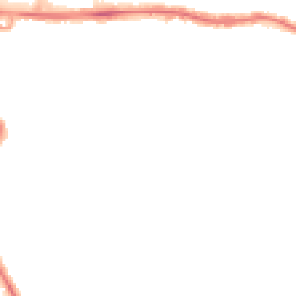 Night-time road noise heatmap for RM12 4JY