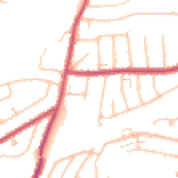 Daytime road noise heatmap for RM12 4YR