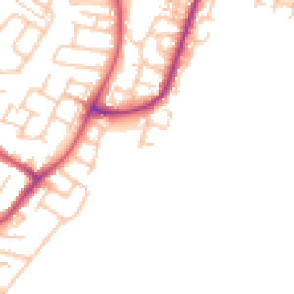 Daytime road noise heatmap for RM12 5AT