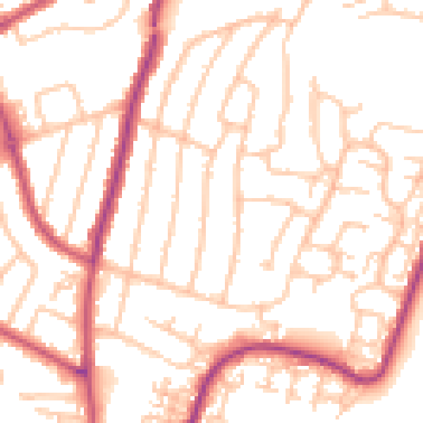 Daytime road noise heatmap for RM12 5RH