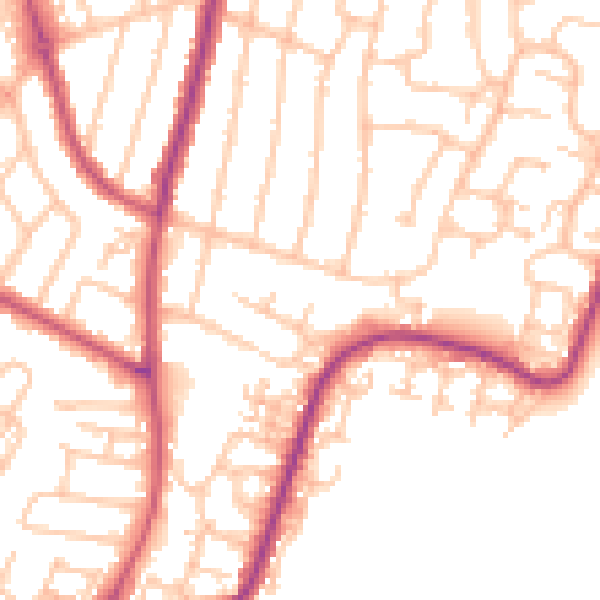 Daytime road noise heatmap for RM12 5RU