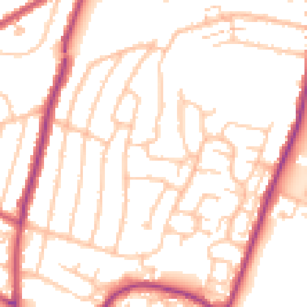 Daytime road noise heatmap for RM12 5TR