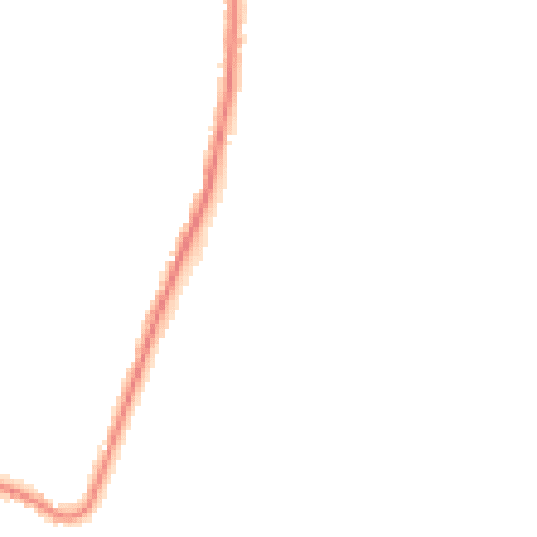 Night-time road noise heatmap for RM12 6DY