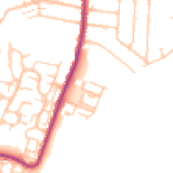 Daytime road noise heatmap for RM12 6ER