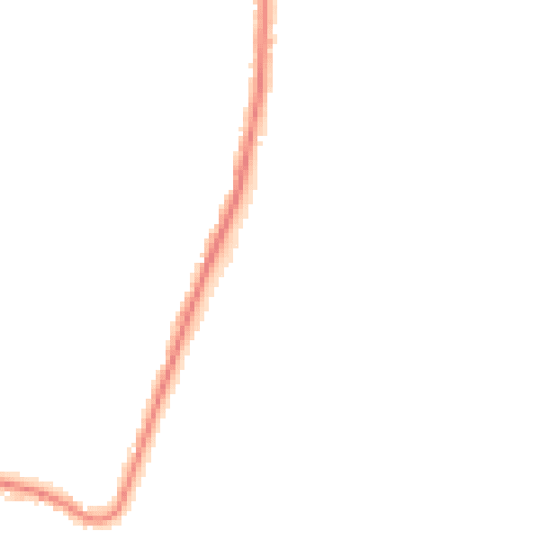 Night-time road noise heatmap for RM12 6ER