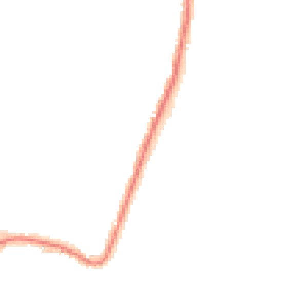 Night-time road noise heatmap for RM12 6FB