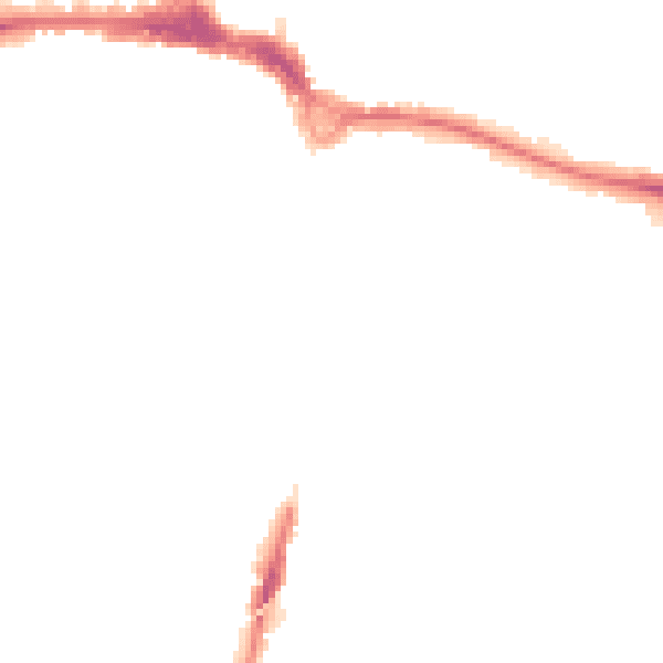 Night-time road noise heatmap for RM12 6LQ