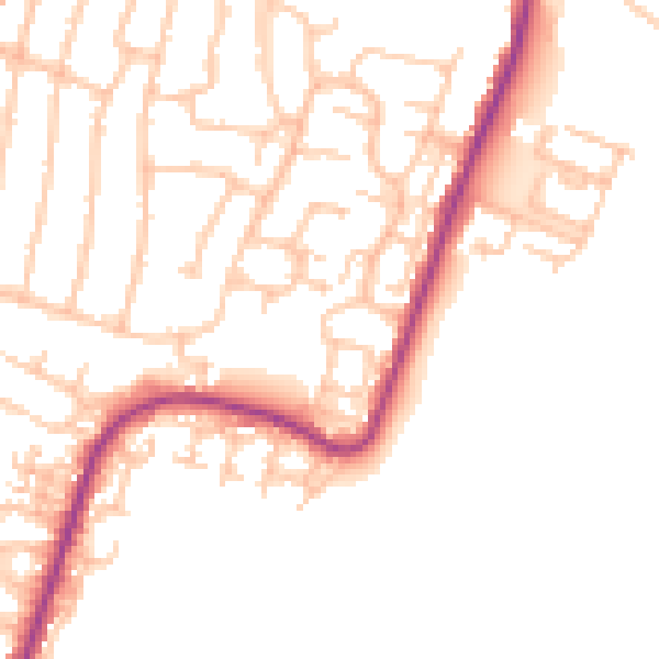 Daytime road noise heatmap for RM12 6TH