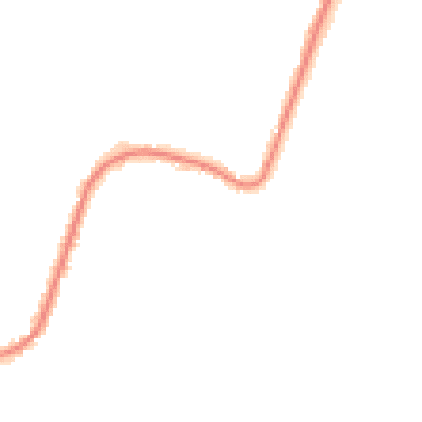 Night-time road noise heatmap for RM12 6TS