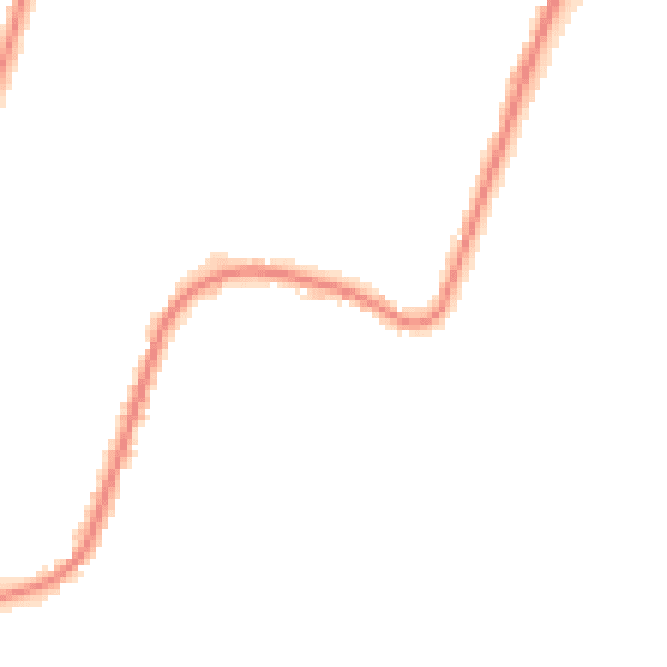 Night-time road noise heatmap for RM12 6TT