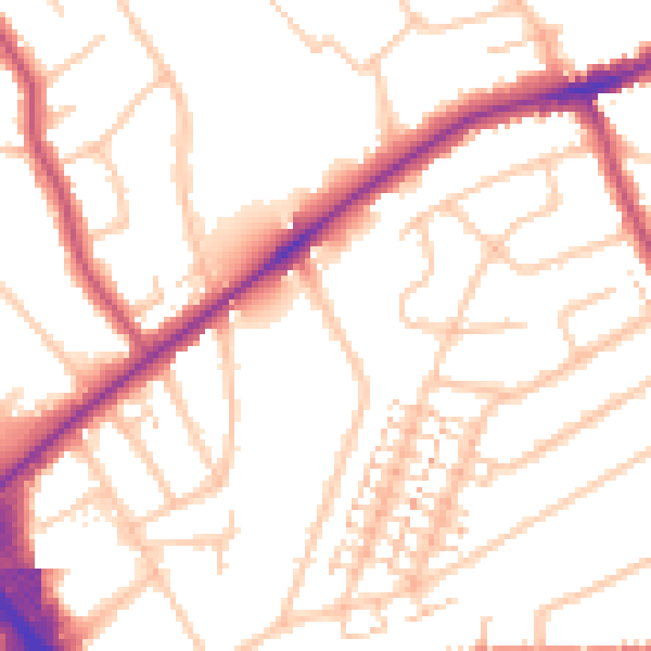Daytime road noise heatmap for RM2 5AH