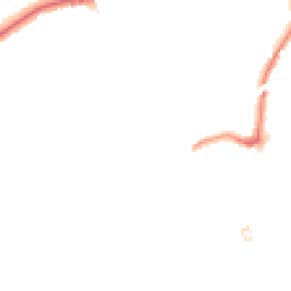 Night-time road noise heatmap for RM2 5BB