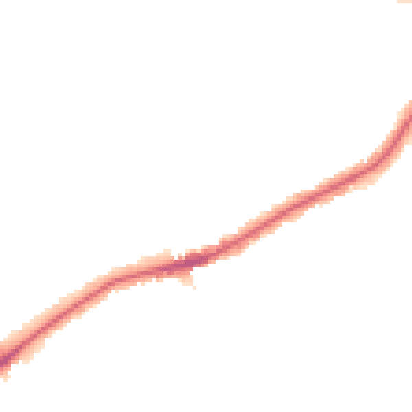 Night-time road noise heatmap for RM2 5EA