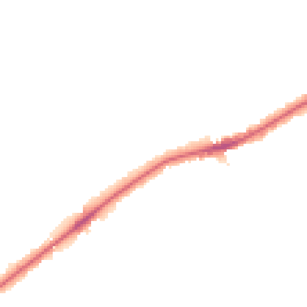 Night-time road noise heatmap for RM2 5ED