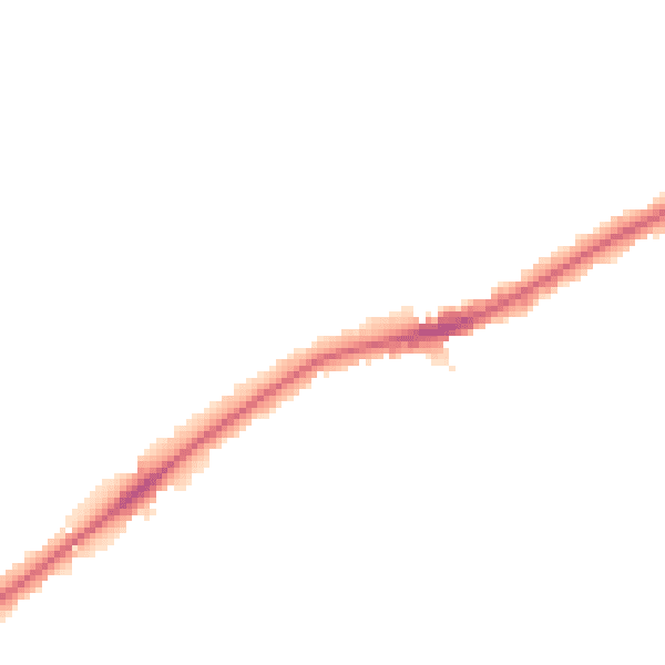Night-time road noise heatmap for RM2 5EE