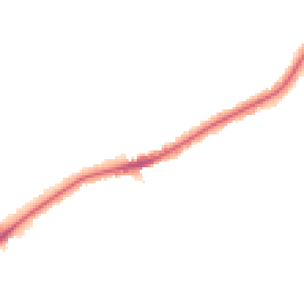 Night-time road noise heatmap for RM2 5EL