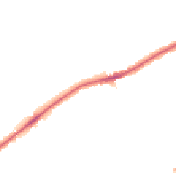 Night-time road noise heatmap for RM2 5HS