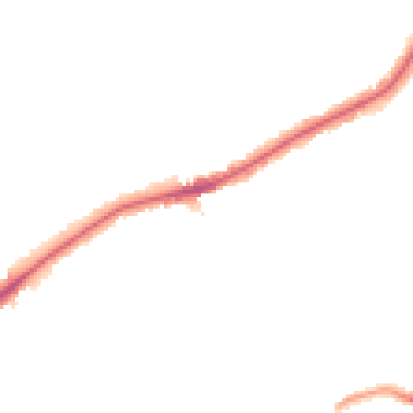 Night-time road noise heatmap for RM2 5JR