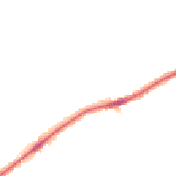 Night-time road noise heatmap for RM2 5NR