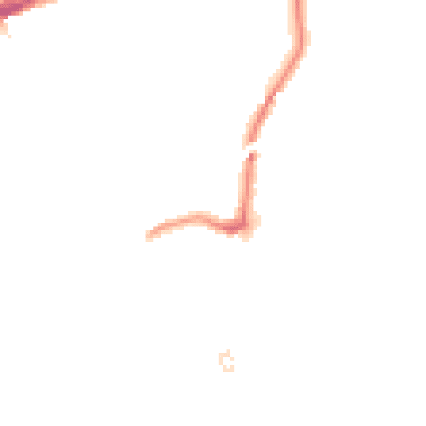 Night-time road noise heatmap for RM2 6BX