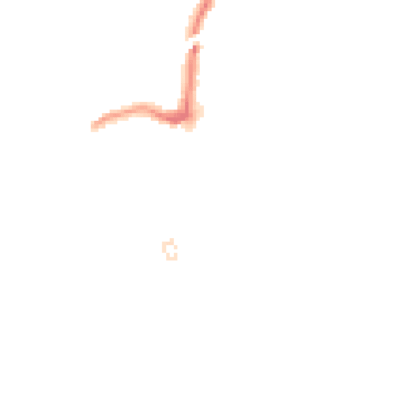Night-time road noise heatmap for RM2 6DG