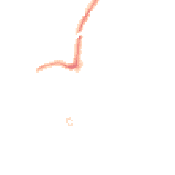Night-time road noise heatmap for RM2 6DJ