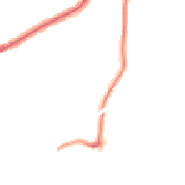 Night-time road noise heatmap for RM2 6ET