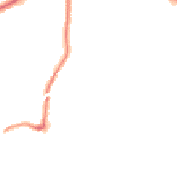 Night-time road noise heatmap for RM2 6JP