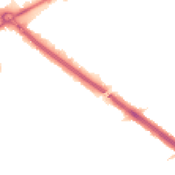 Night-time road noise heatmap for RM2 6PR