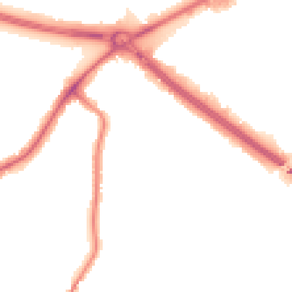 Night-time road noise heatmap for RM2 6RH